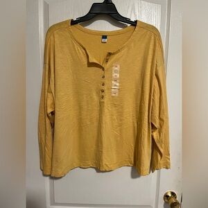 Old Navy Mustard Long Sleeve Top